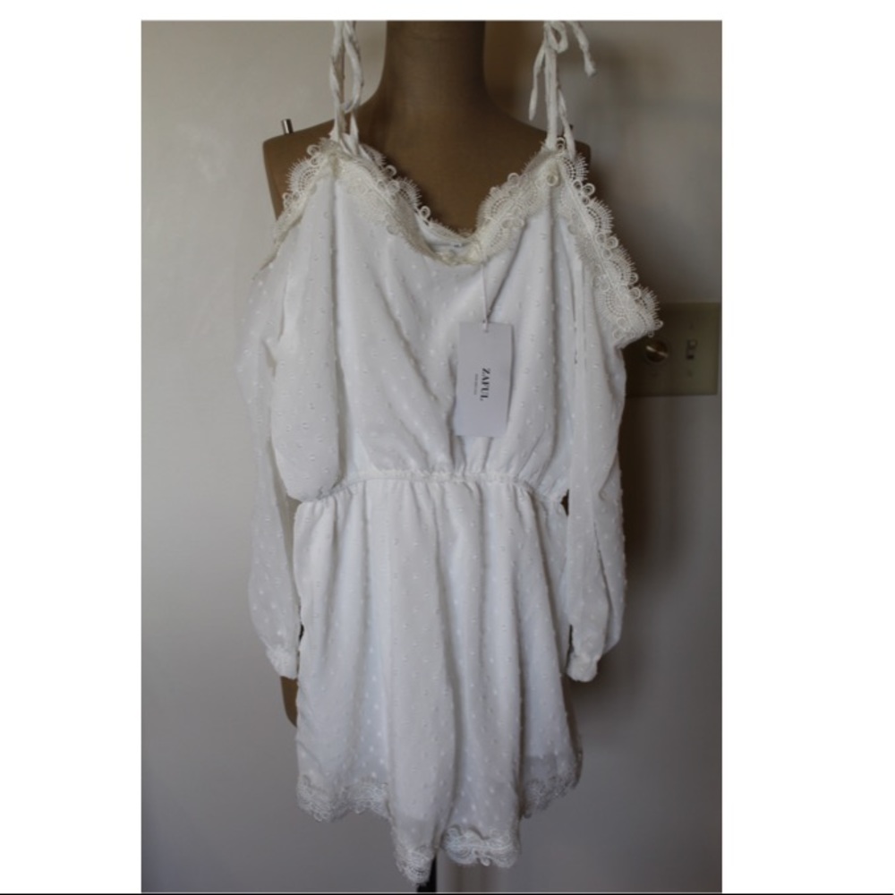 NWT. White Romper